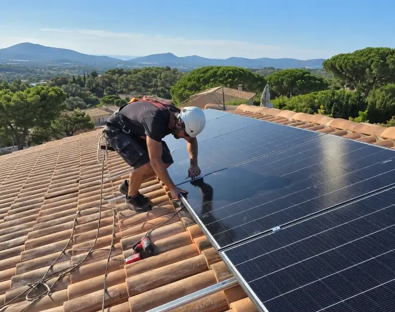 Installateur panneaux solaires Les Pilles — pose photovoltaïque sur toiture